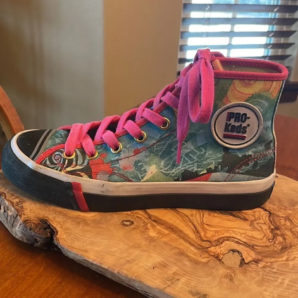 Men's Custom Pro Keds High Top Sneakers - Size 6
